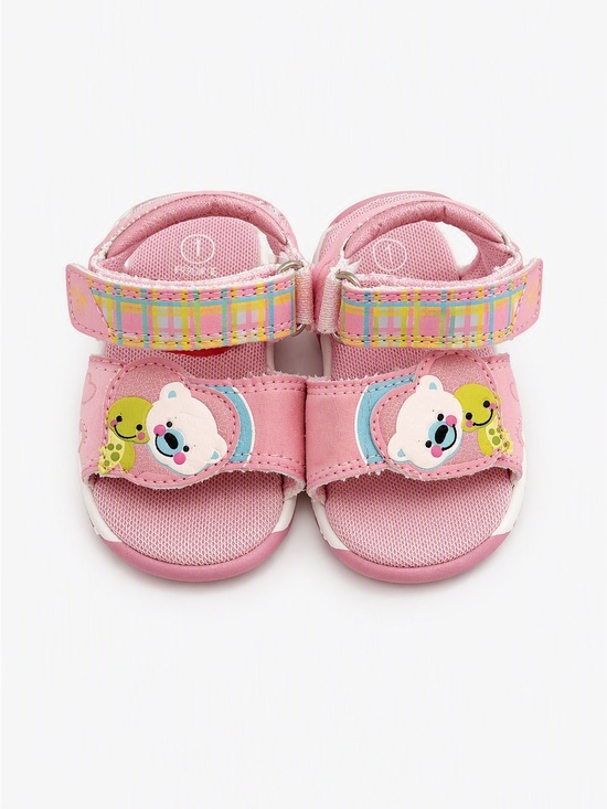 Fisher-Price Other - 90s Y2K Vintage Fisher Price Infant Footwear Pink Bear Plaid Size US 1
